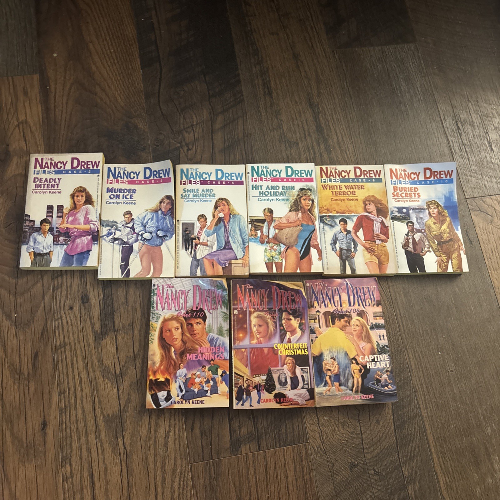 Lot Of 9 Vintage Nancy Drew Mystery Stories –Carolyn Keene–1990s Paperbacks
