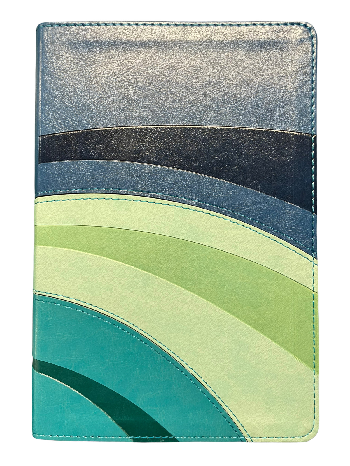 Biblia de Estudio Arco Iris RVR 1960, Símil Piel Azul /Turquesa Con Índice