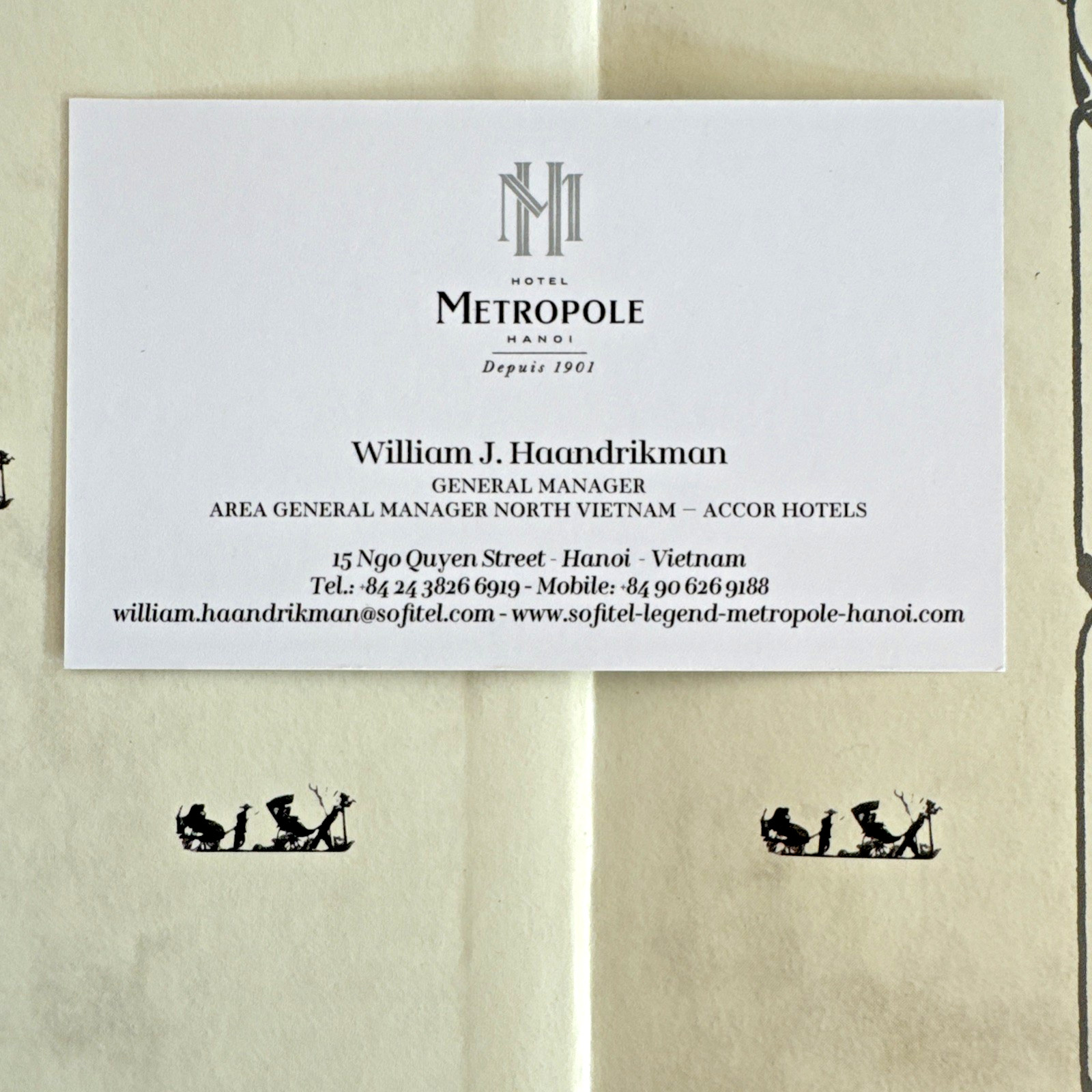 Sofitel Metropole Hanoi by Andreas Augusti (Hardcover) Book Signed Dust Jacket