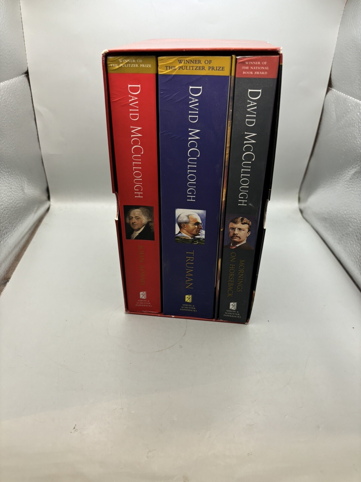 David McCullough Boxed Set John Adams Truman Mornings on Horseback sh117