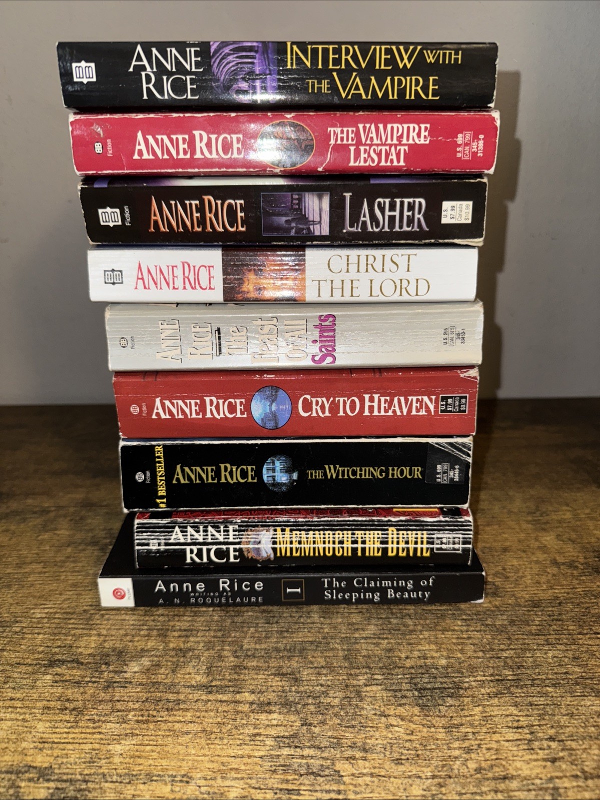 Anne Rice lot 9 paperback books from the Vampire Chronicles, Mayfair Witches +