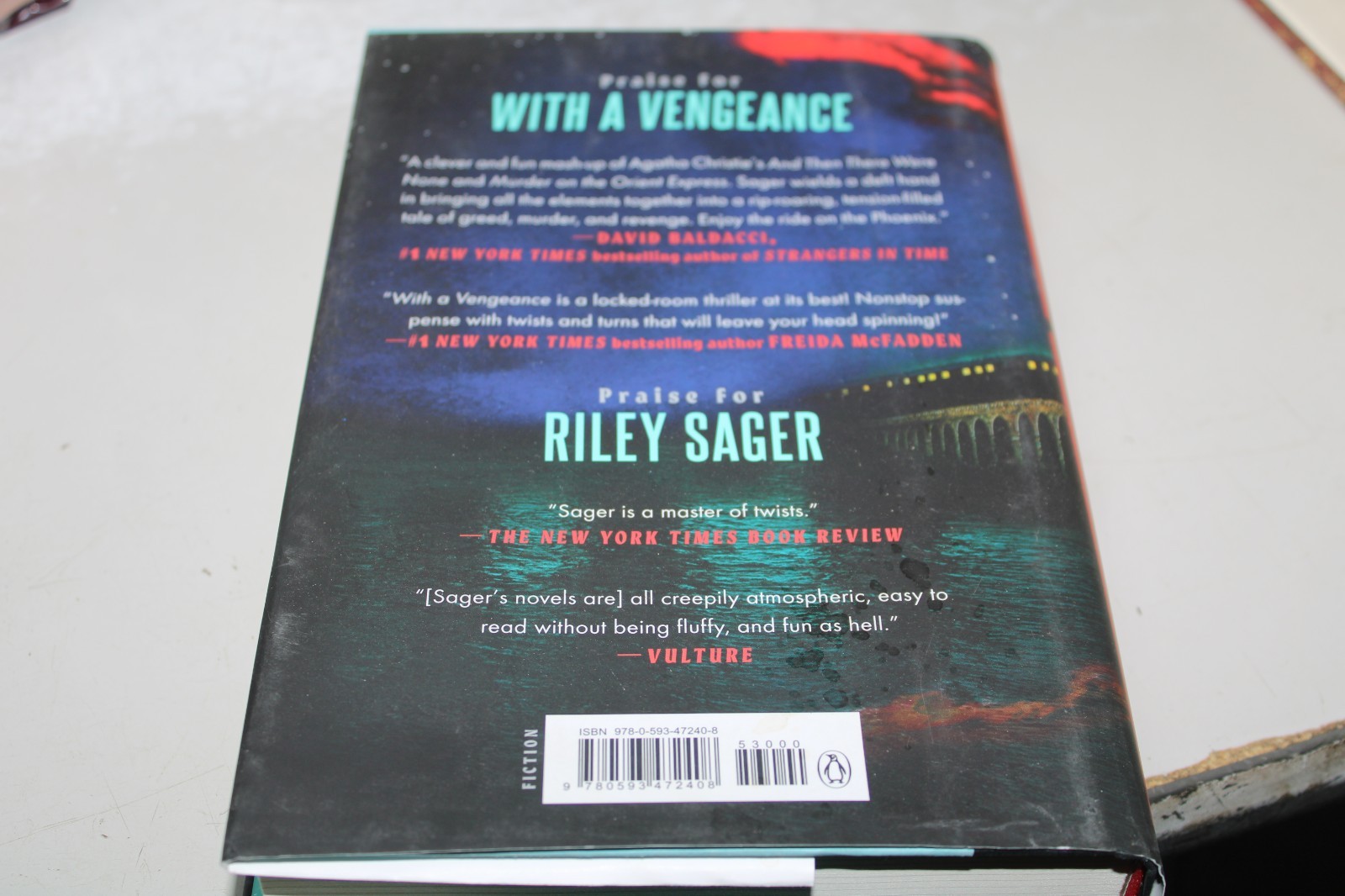 Riley Sager: With a Vengeance : A Novel (2025, Hardcover)