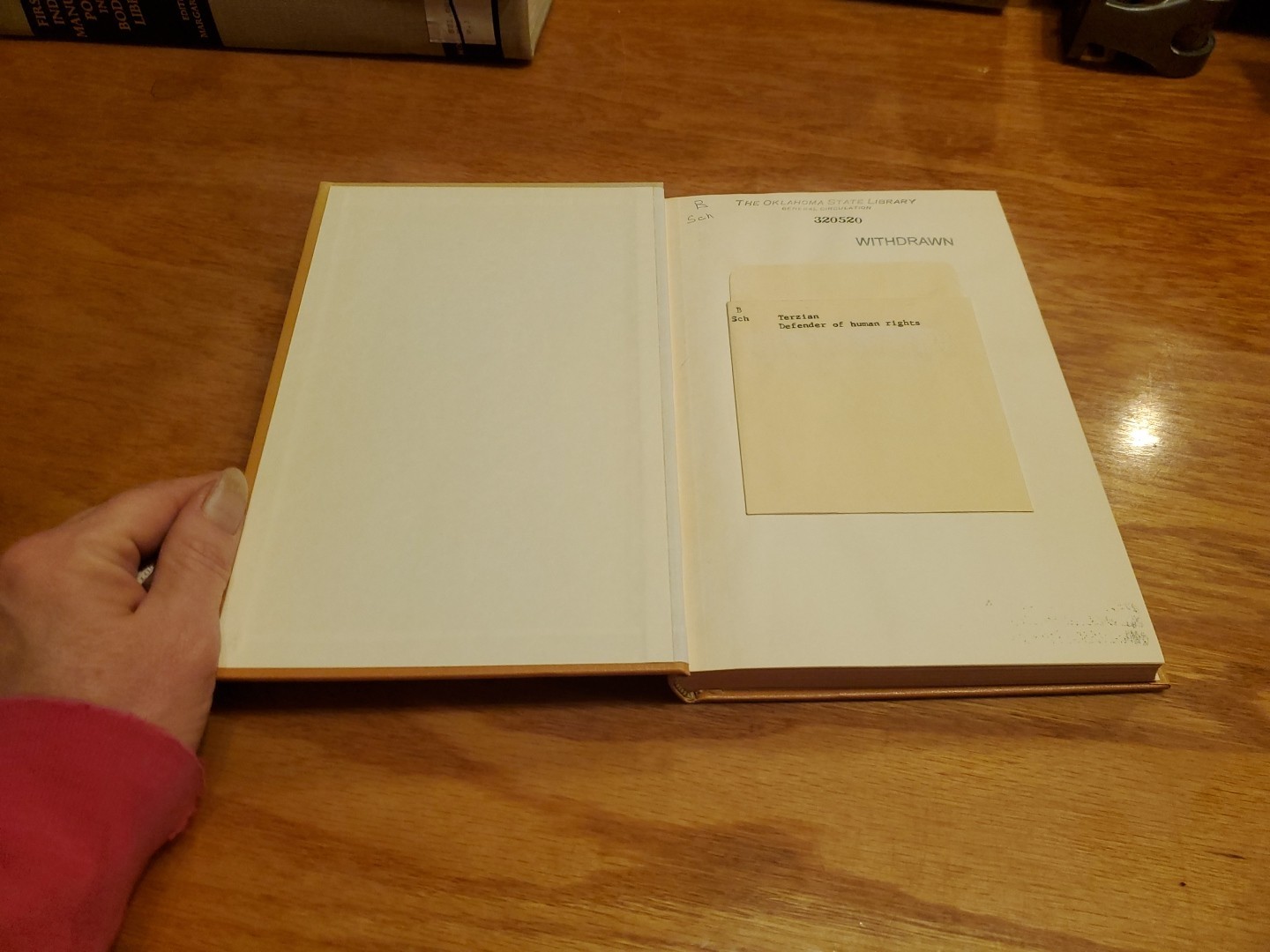 Defender of Human Rights: Carl Schurz by James P. Terzian 1965 HC