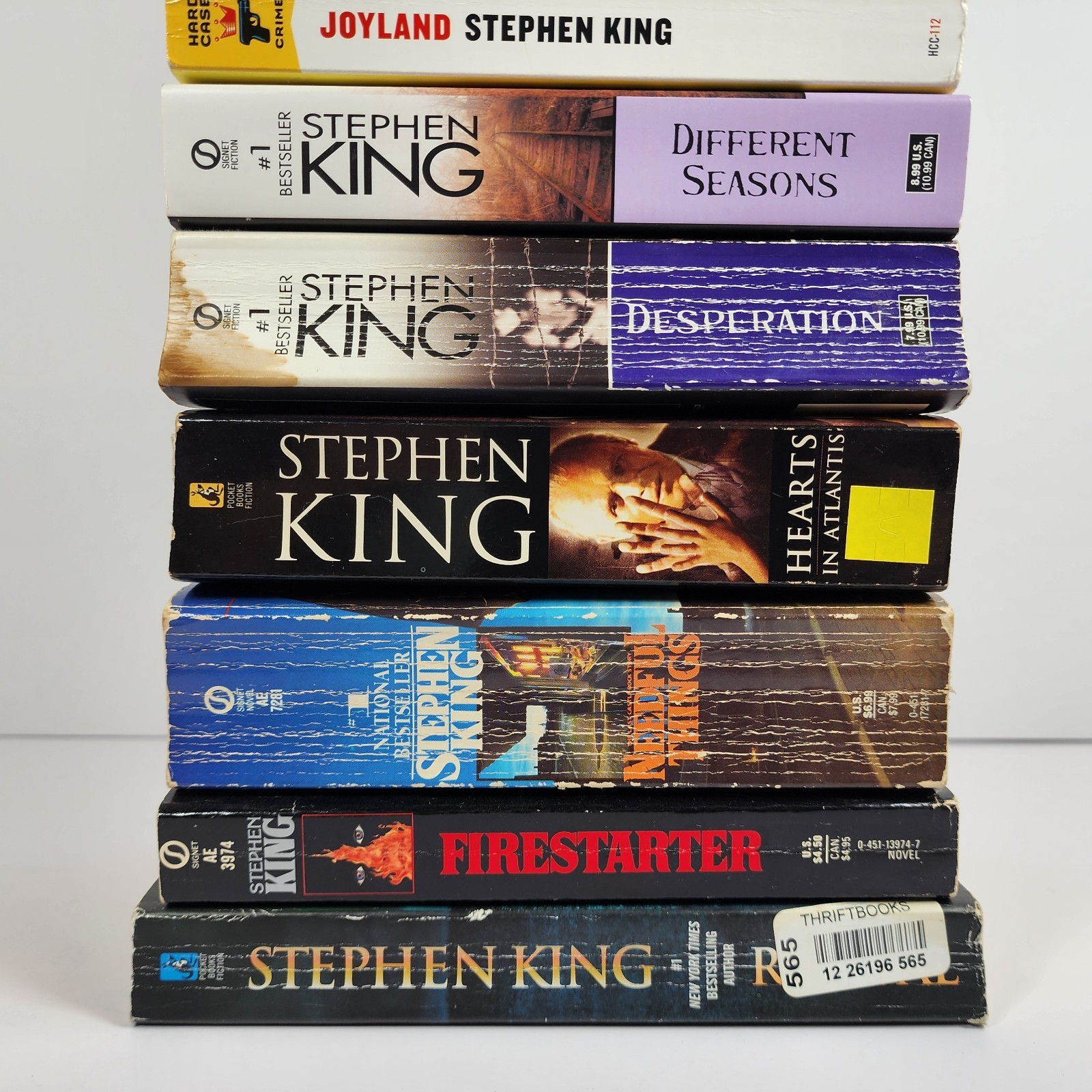 Lot of 10 Paperback Books by Stephen King Shining, Tommyknockers, Firestarter…
