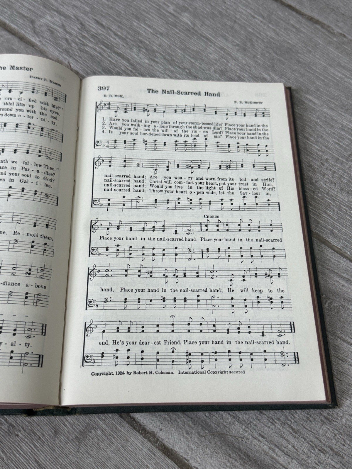 ✝️ VTG The Broadman Hymnal Shaped Notes Antique Gospel Hymns Church 1940s Green