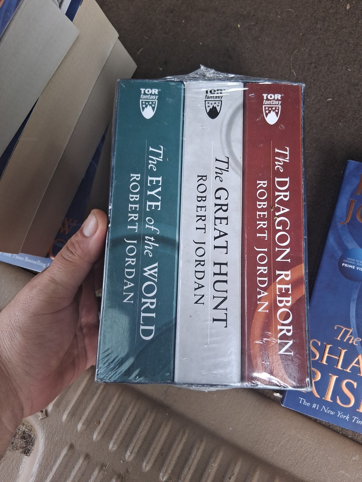 Robert Jordan The Wheel of Time Lot of 4 Books 1-4 Paperback New Boxed Set #1
