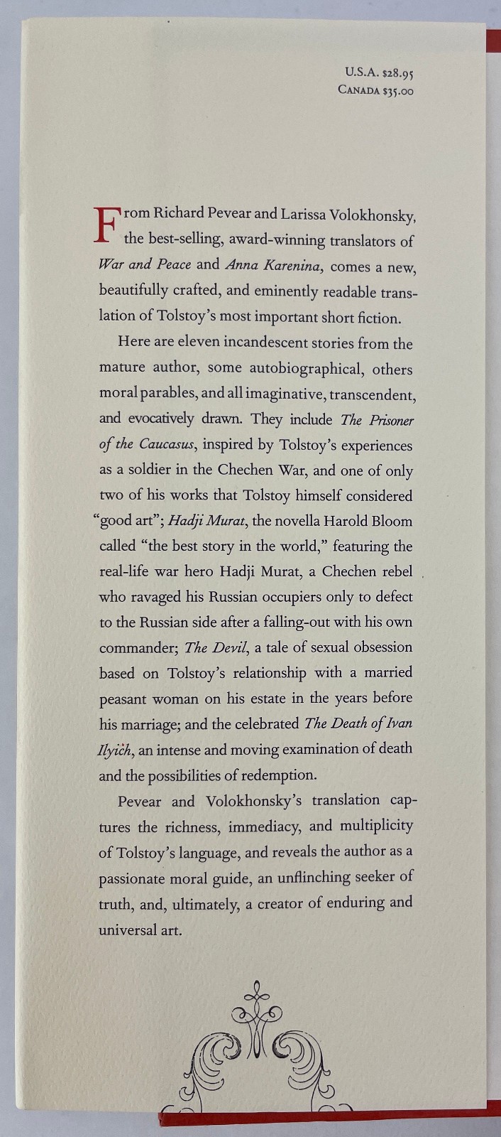 The Death of Ivan Ilyich & Other Stories, Leo Tolstoy, 2009, 1st Edition, HCDJ