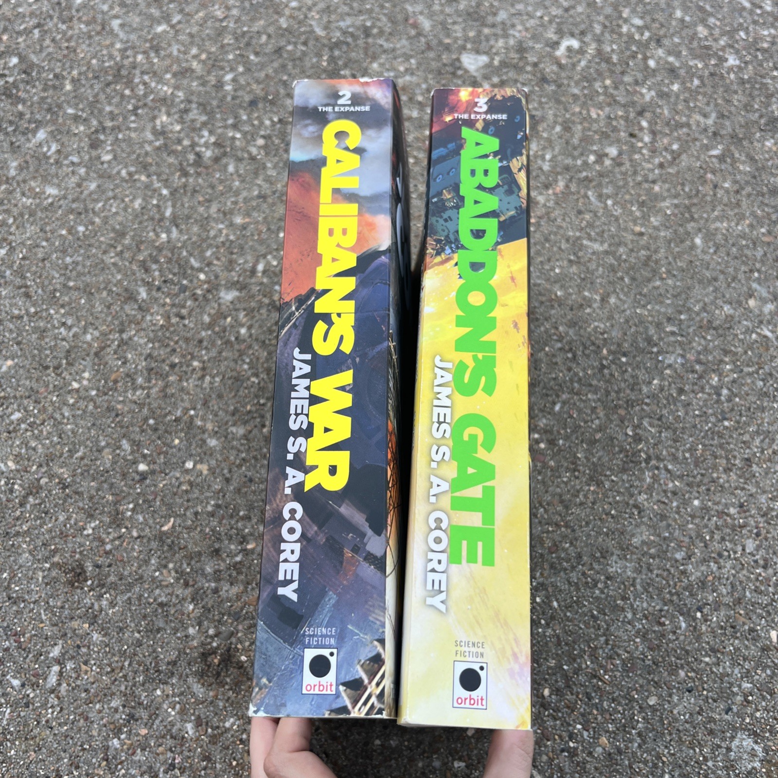 The Expanse series: Caliban’s War and Abaddon’s Gate Paperback Books