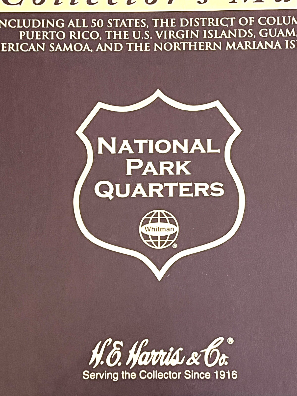 National Park Quarter Collector’s Map-Whitman Publishing-Quarters Not Included*
