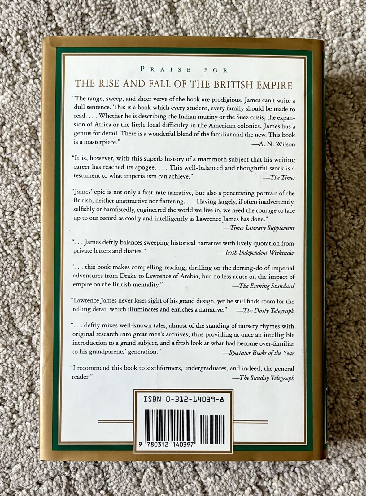 The Rise and Fall of the British Empire by Lawrence James