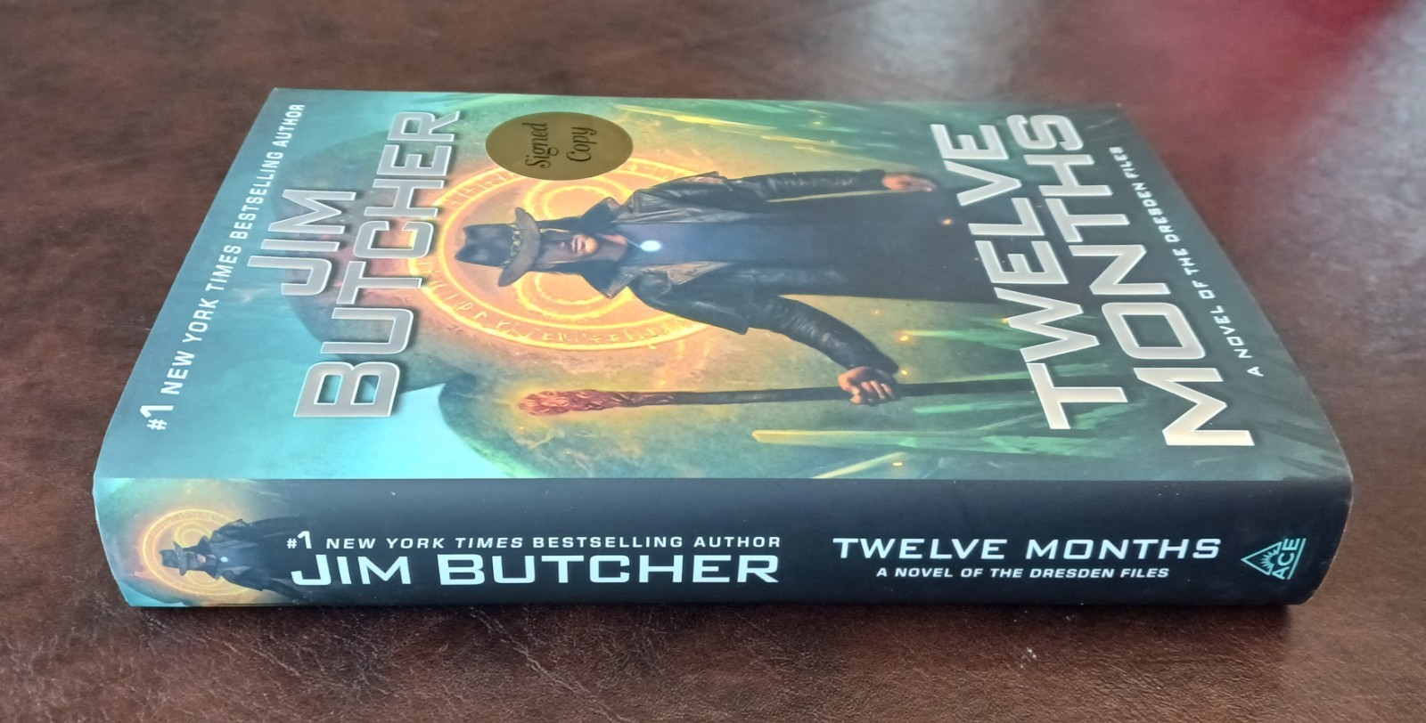 SIGNED Jim Butcher Autographed Book – Twelve Months, Dresden Files Series #18 HC