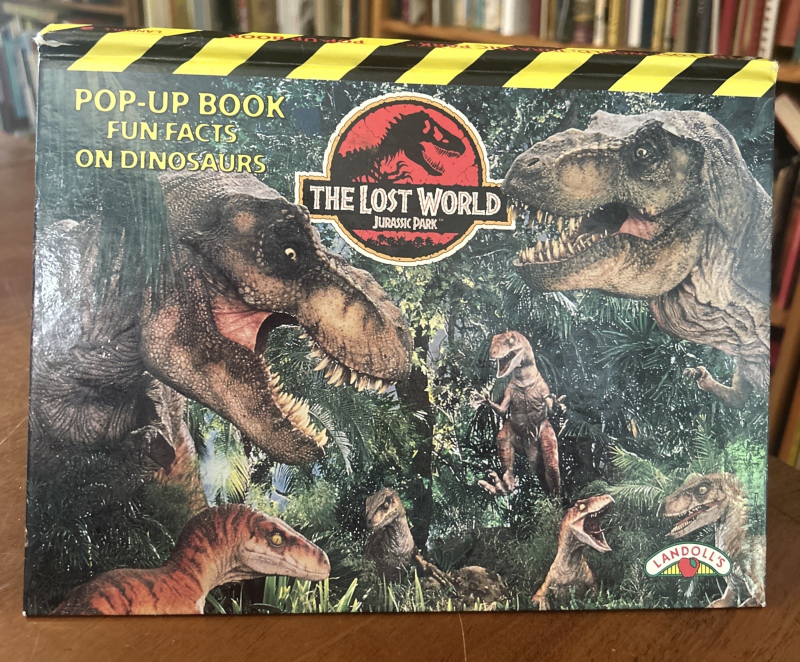 1997 JURASSIC PARK THE LOST WORLD HC Landoll’s POP UP Book