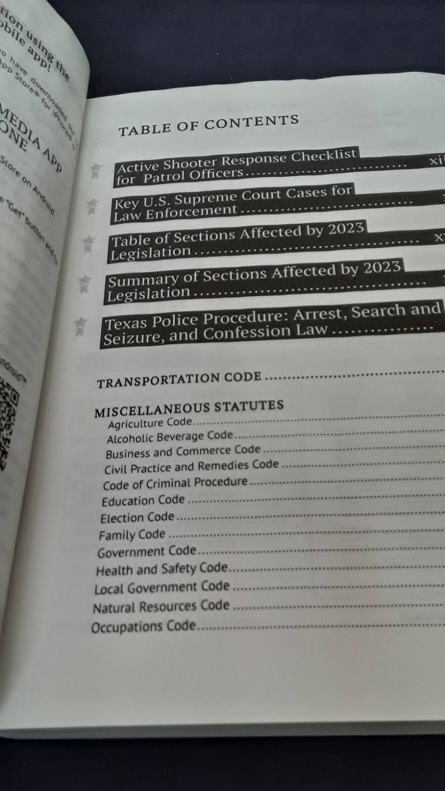 Texas Traffic Laws: 2023-2024, Blue 360 Media, PB, VG, 240730