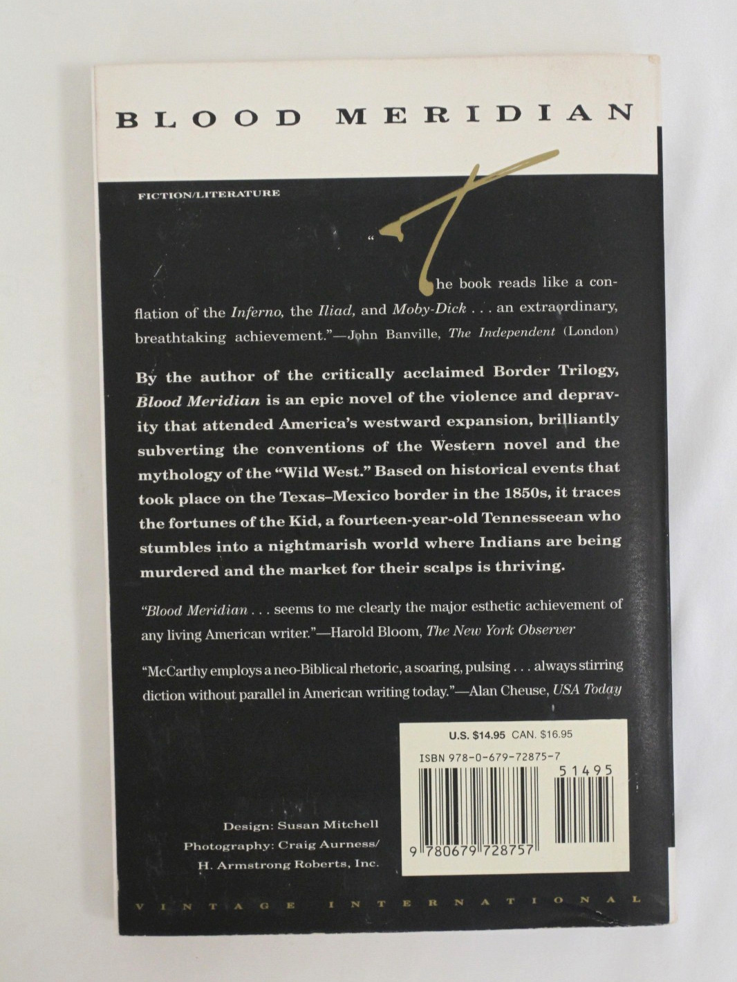 Blood Meridian by Cormac McCarthy (1992, PB, Vintage International)