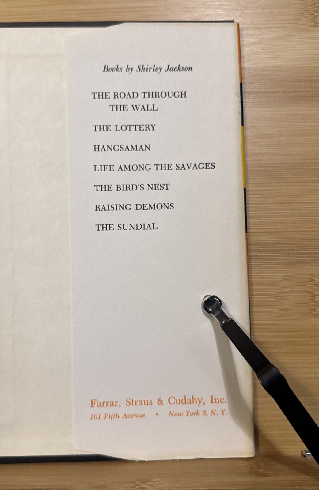 The Sundial – Shirley Jackson – RARE First Edition Hardcover – Farrar Straus, VG