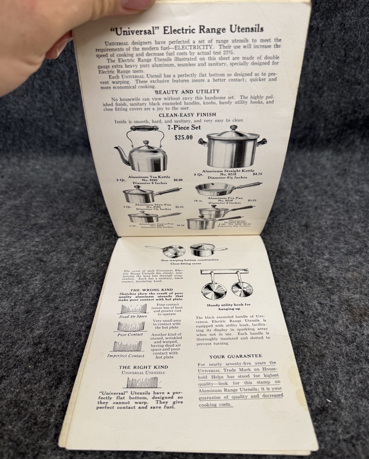 Vintage ca 1910s Universal Electric Ranges Appliance Catalog Landers Frary Clark