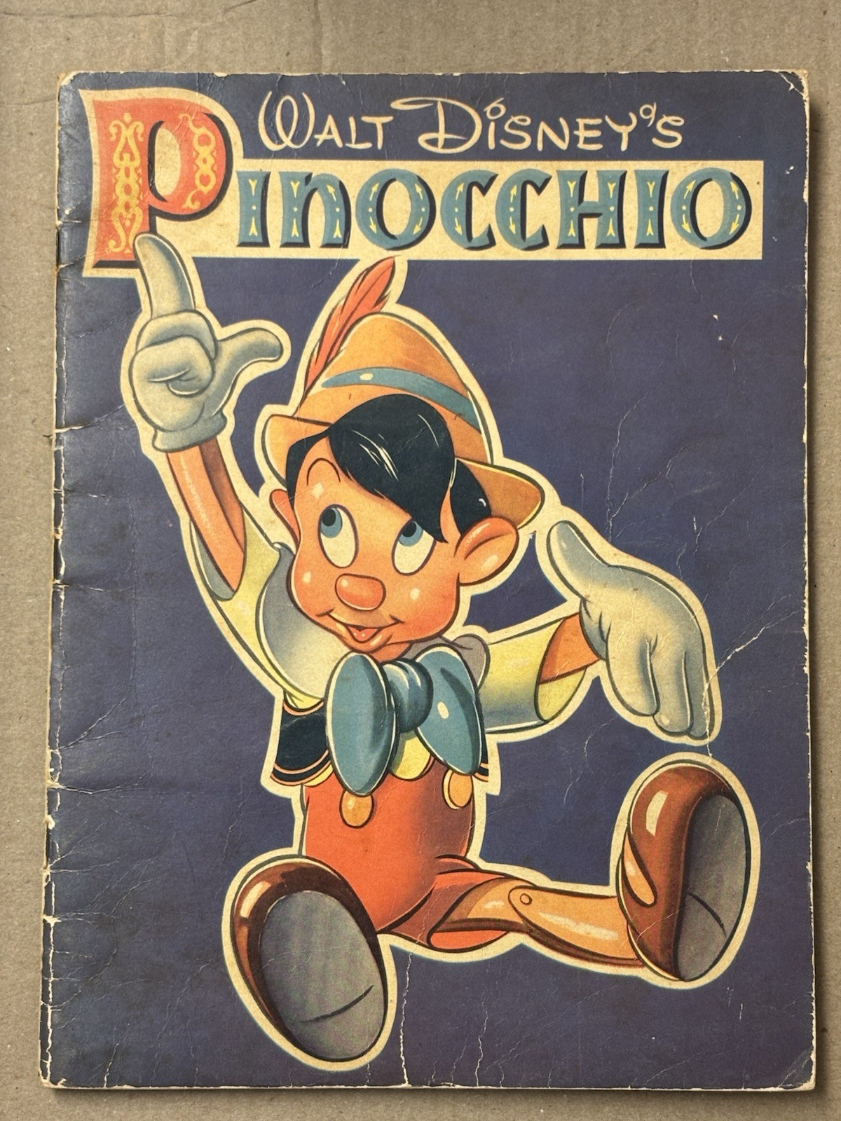1939 Walt Disney’s Pinocchio w/Pictures to Color Whitman Publishing RARE!!