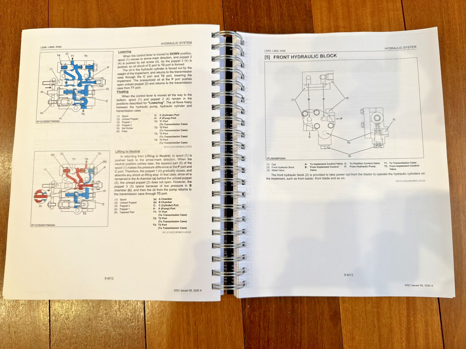 KUBOTA L3200 L3800 Tractor Workshop Manual 2011-2014 – BOUND – COVERS – FOLDOUTS