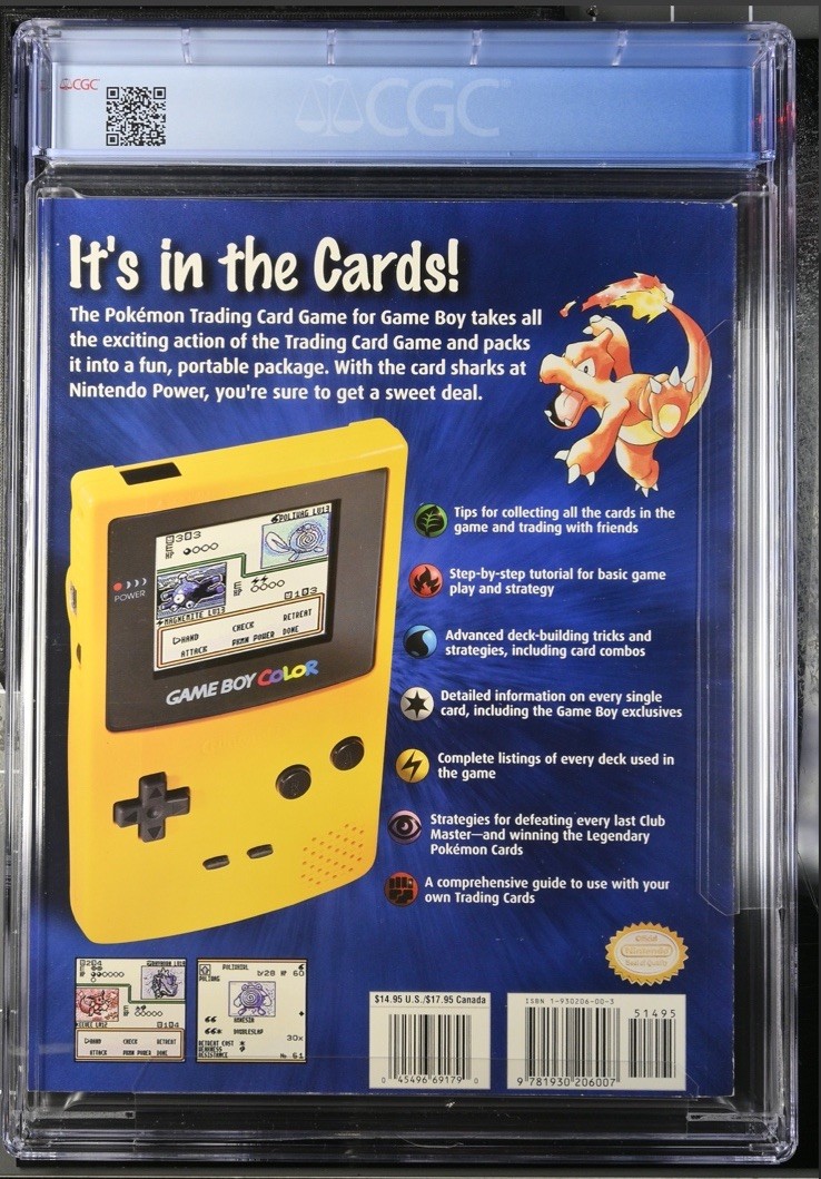 CGC 9.2 Official Pokémon Trading Card Game Nintendo GB Players Guide POP 1