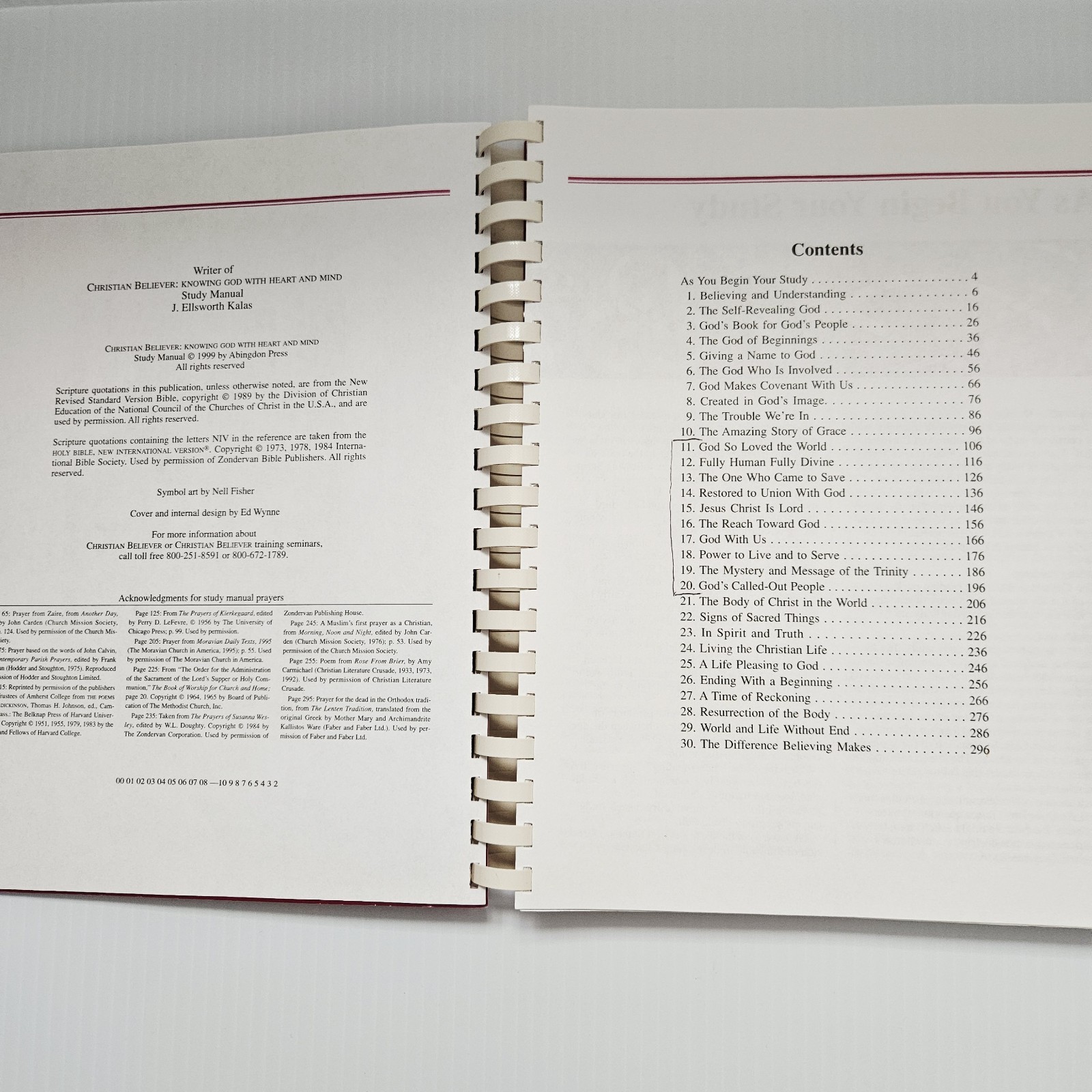 Christian Believer Book Knowing God with Heart and Mind Bible Study Manual