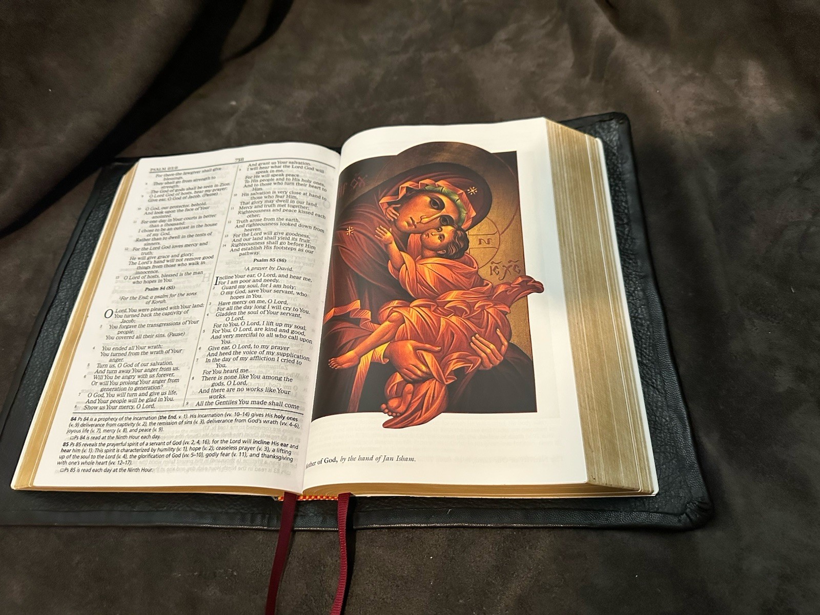Edge Lined orthodox study bible leather With Apocrypha/ Deuterocanonical