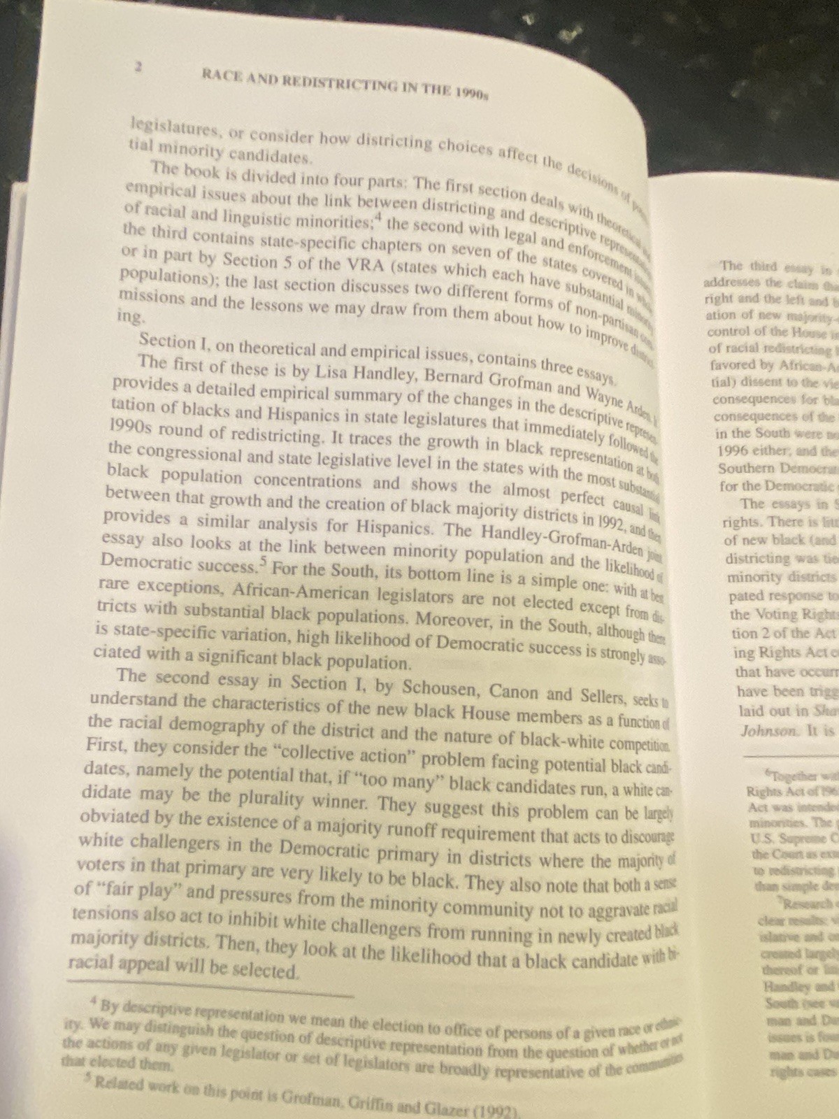 Race and Redistricting in the 1990s by Lisa Handley, Matthew Schousen, Mark…