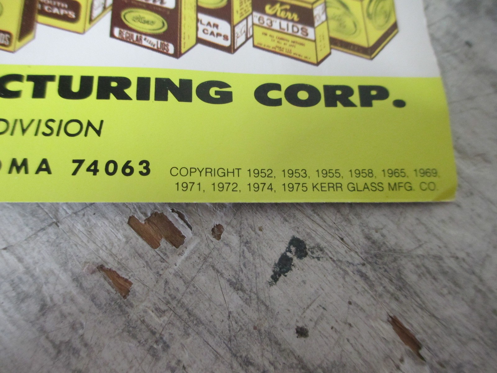 1975 Kerr Home Canning And Freezing Book 72 Pages