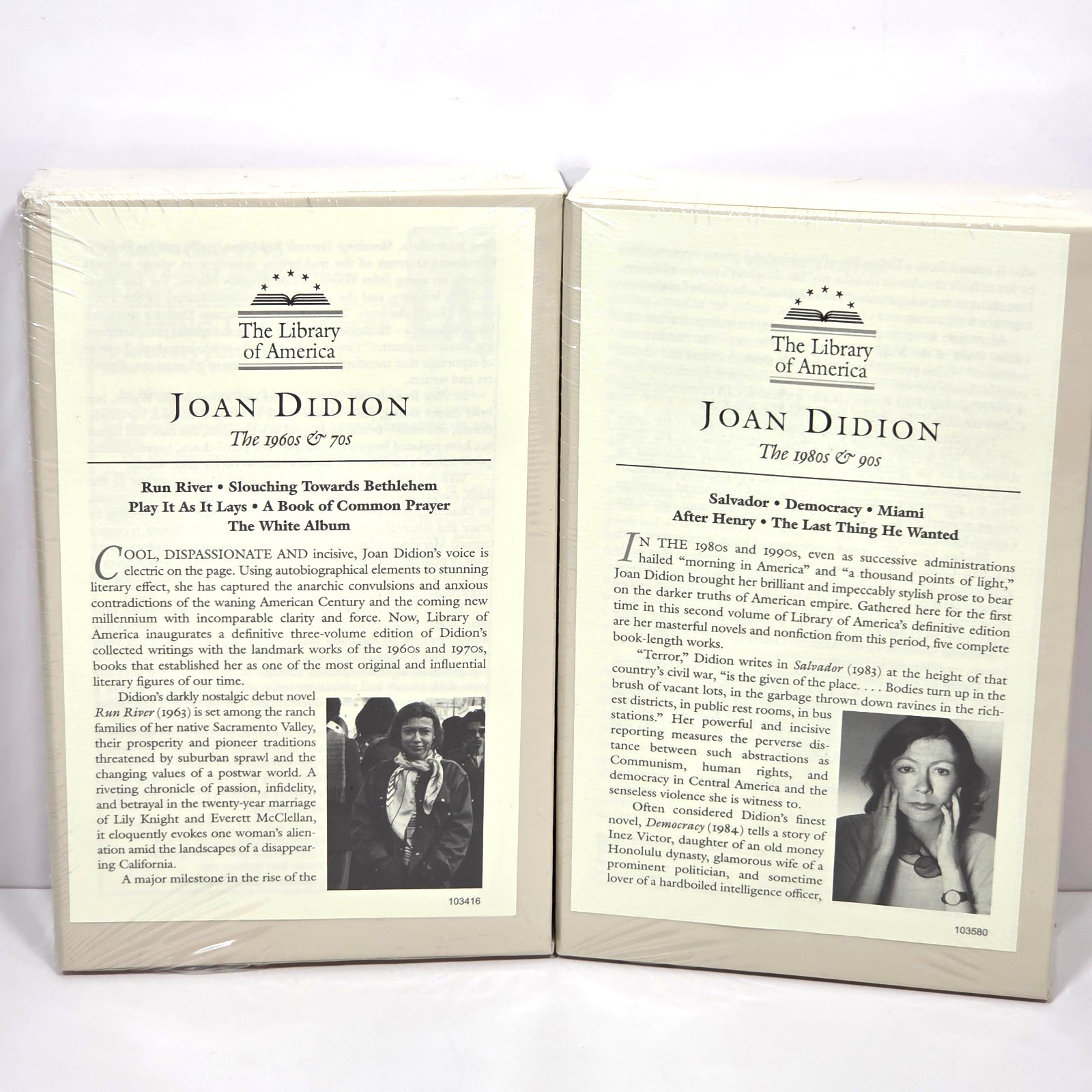 SEALED Joan Didion 1960s and 70s 1980s and 90s Library of America 325 and 341