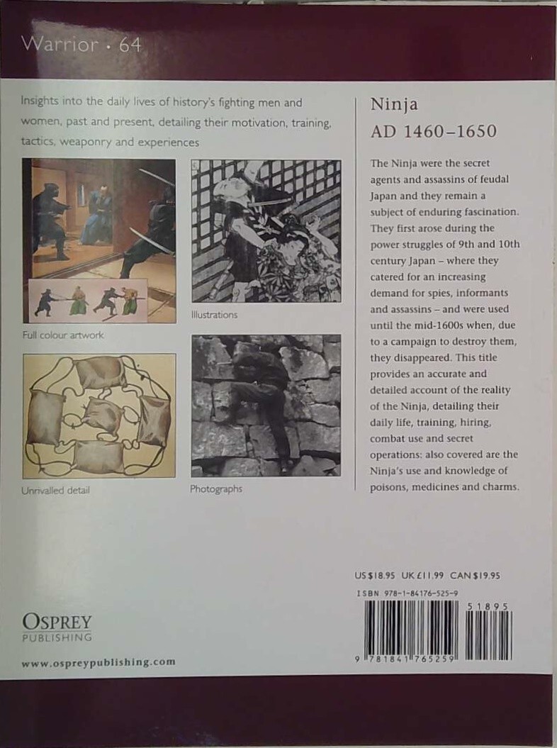 Ninja, AD 1460-1650 (Osprey Warrior, No. 64)