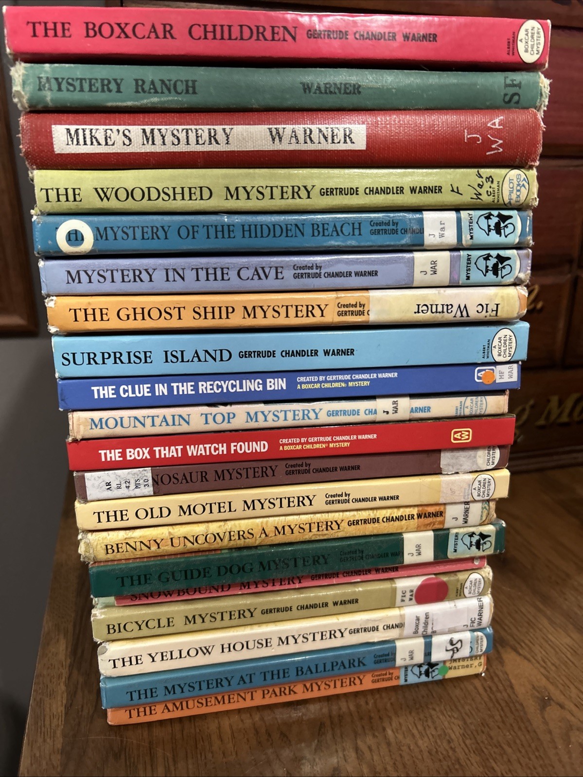 20 BOXCAR CHILDREN Mystery Hardcover Lot by Gertrude Chandler Warner 1980s HC