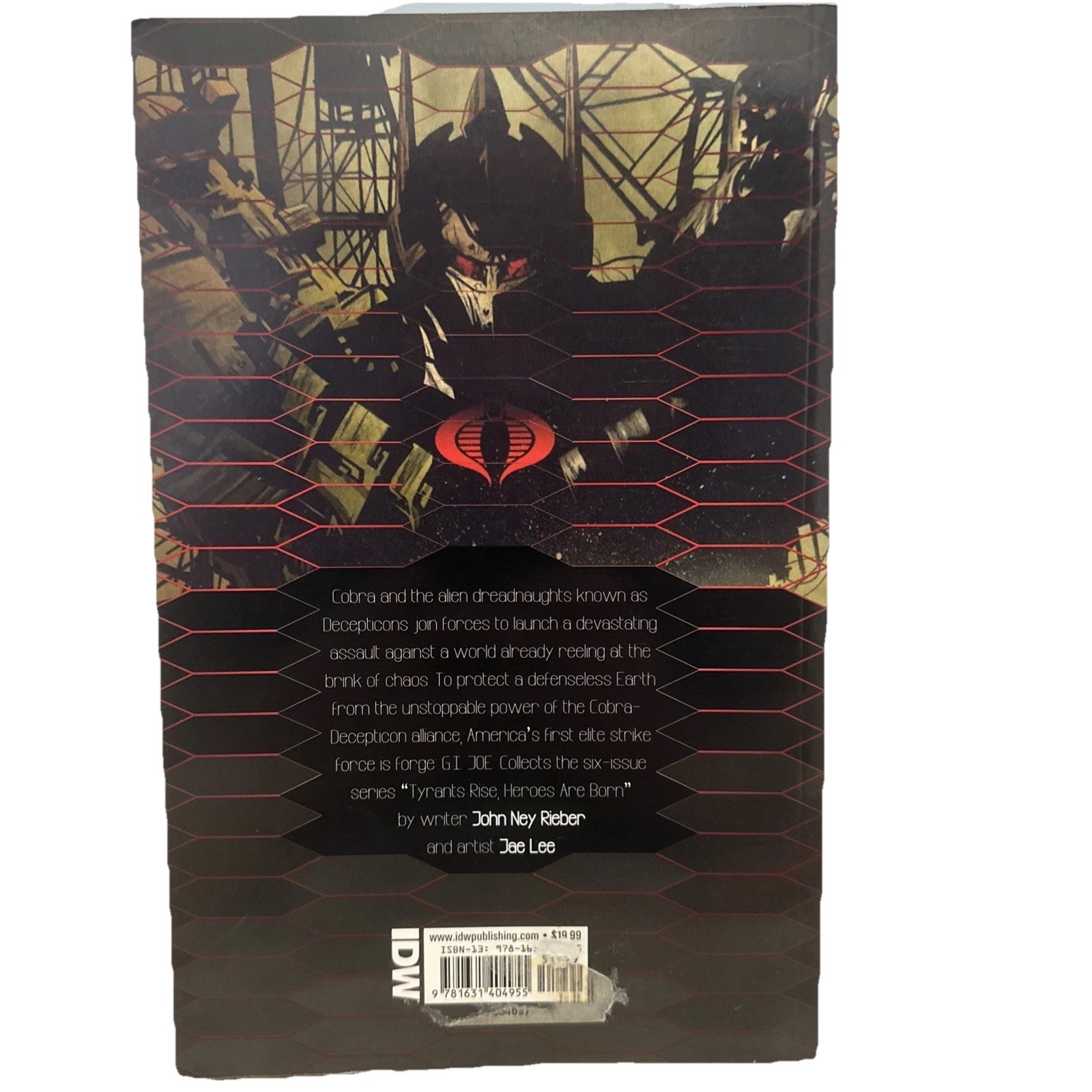 Transformers/GI Joe: Tyrants Rise Heroes Are Born 2015 IDW First Print TPB Good+
