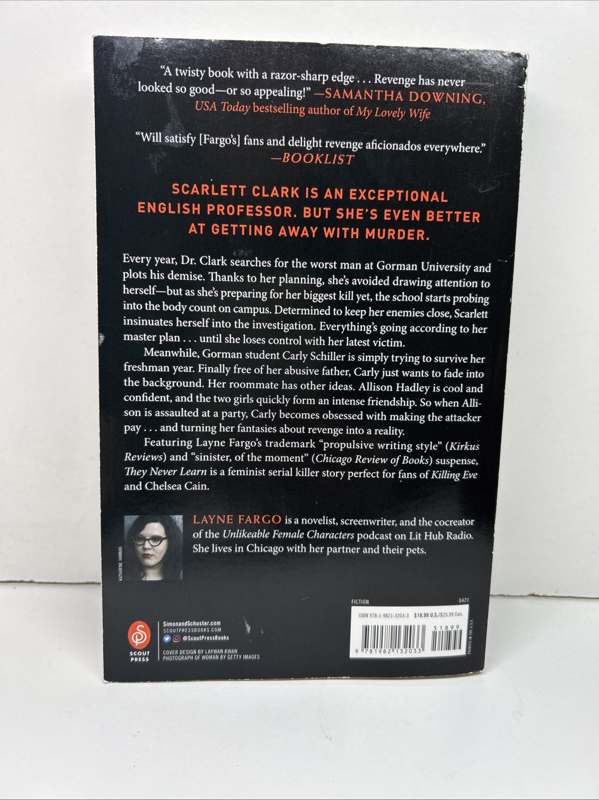 They Never Learn by Layne Fargo 2021 Trade Paperback Book Ships Fast!