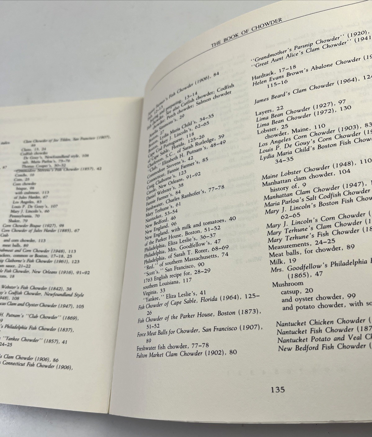 The Book of Chowder 1978 by Harvard Common Press