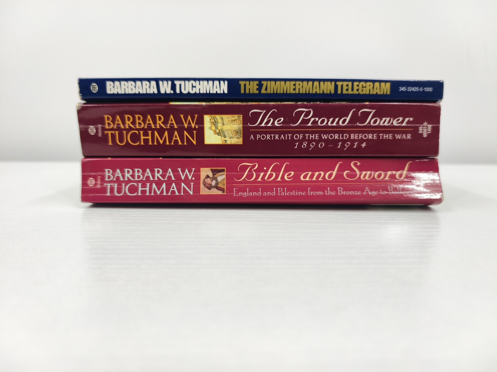 Barbara W. Tuchman Bible & Sword Zimmermann Proud Tower 3 Paperback Lot USA