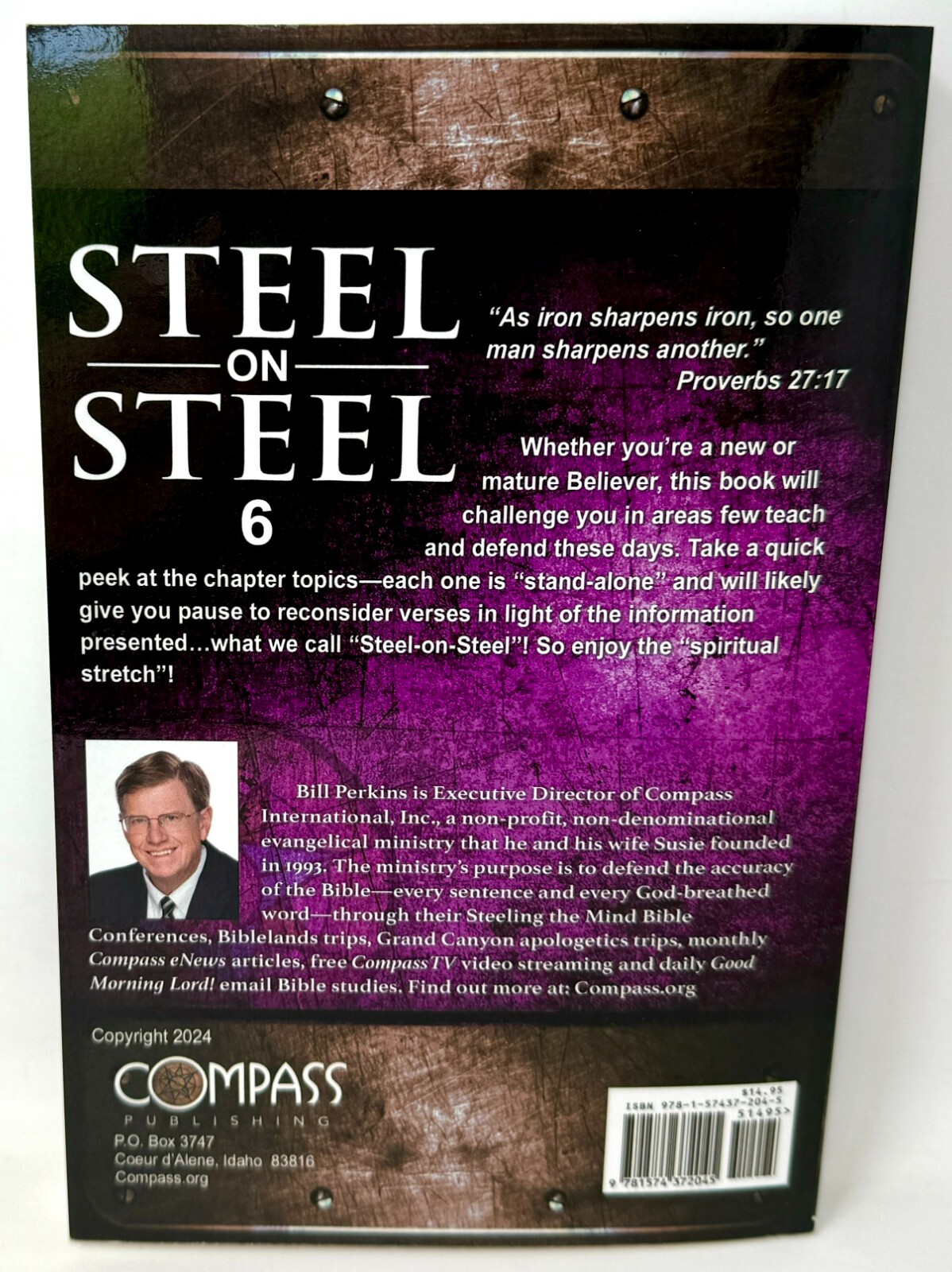 Steel on Steel Bible Book 6 – By Bill Perkins Compass Publishing Paperback 2024
