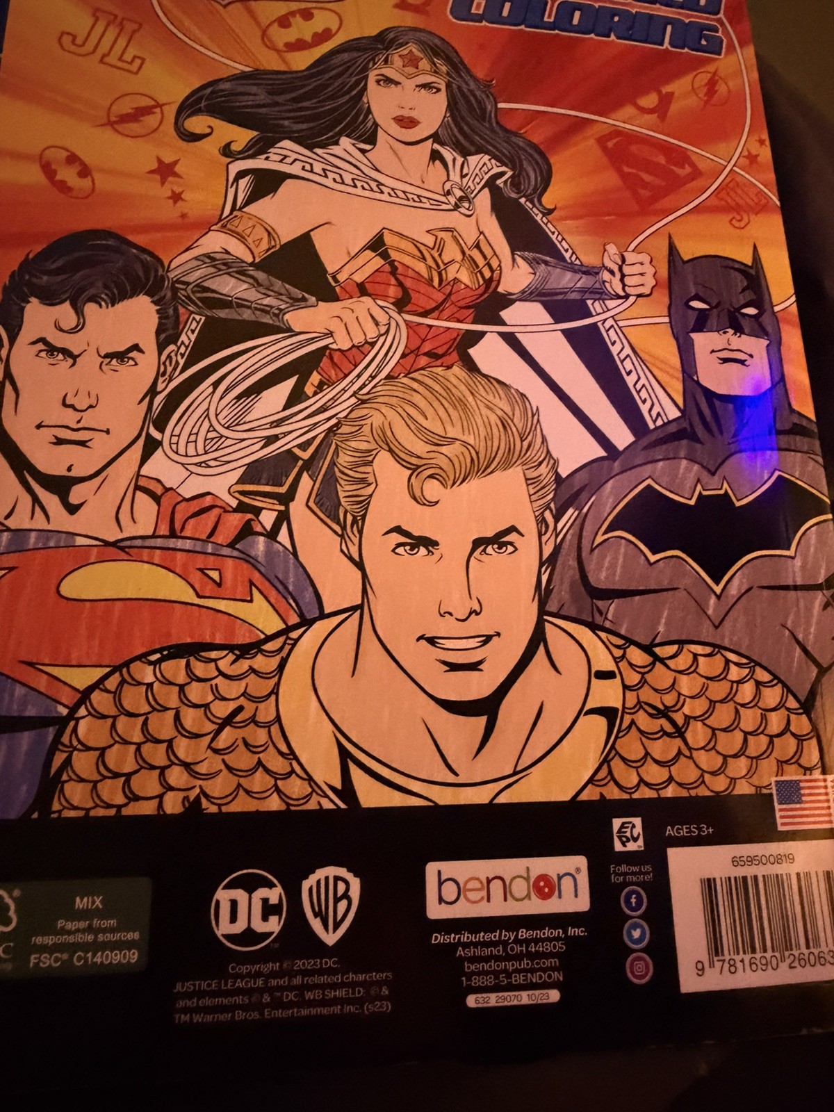 Justice League – Advanced Coloring Book 40-Pages – DC Comics by Bendon