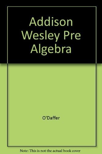 Addison Wesley Pre Algebra – GOOD