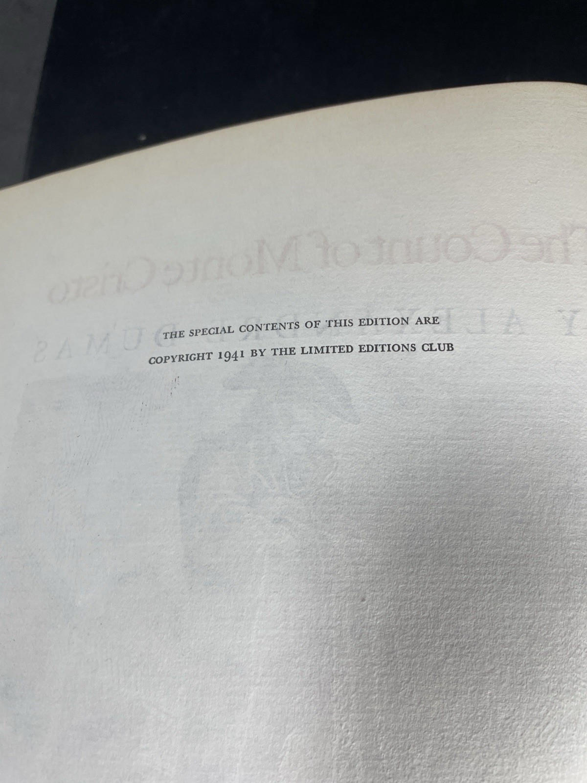 The Count of Monte Cristo Alexander Dumas Limited Editions Club 1941 SIGNED Set