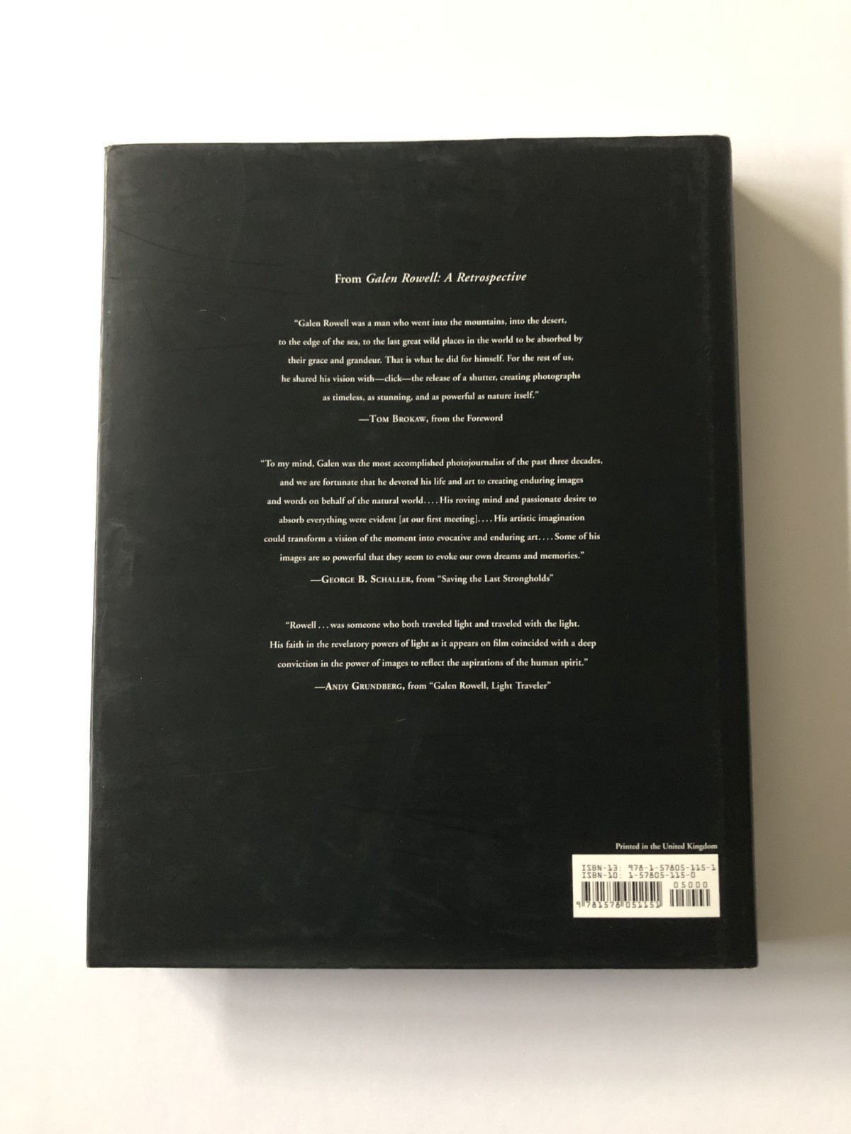 Galen Rowell – ‚A Retrospective‘ (2006) First Edition 13″h X 10.5″w 288 Pages