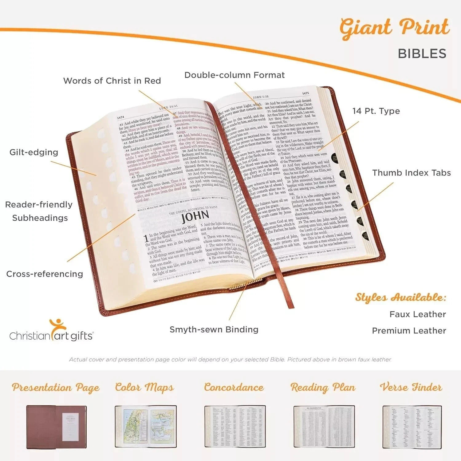 KJV Pink Faux Leather Giant Print Bible Thumb Indexed BRAND NEW in Shrink Wrap!!