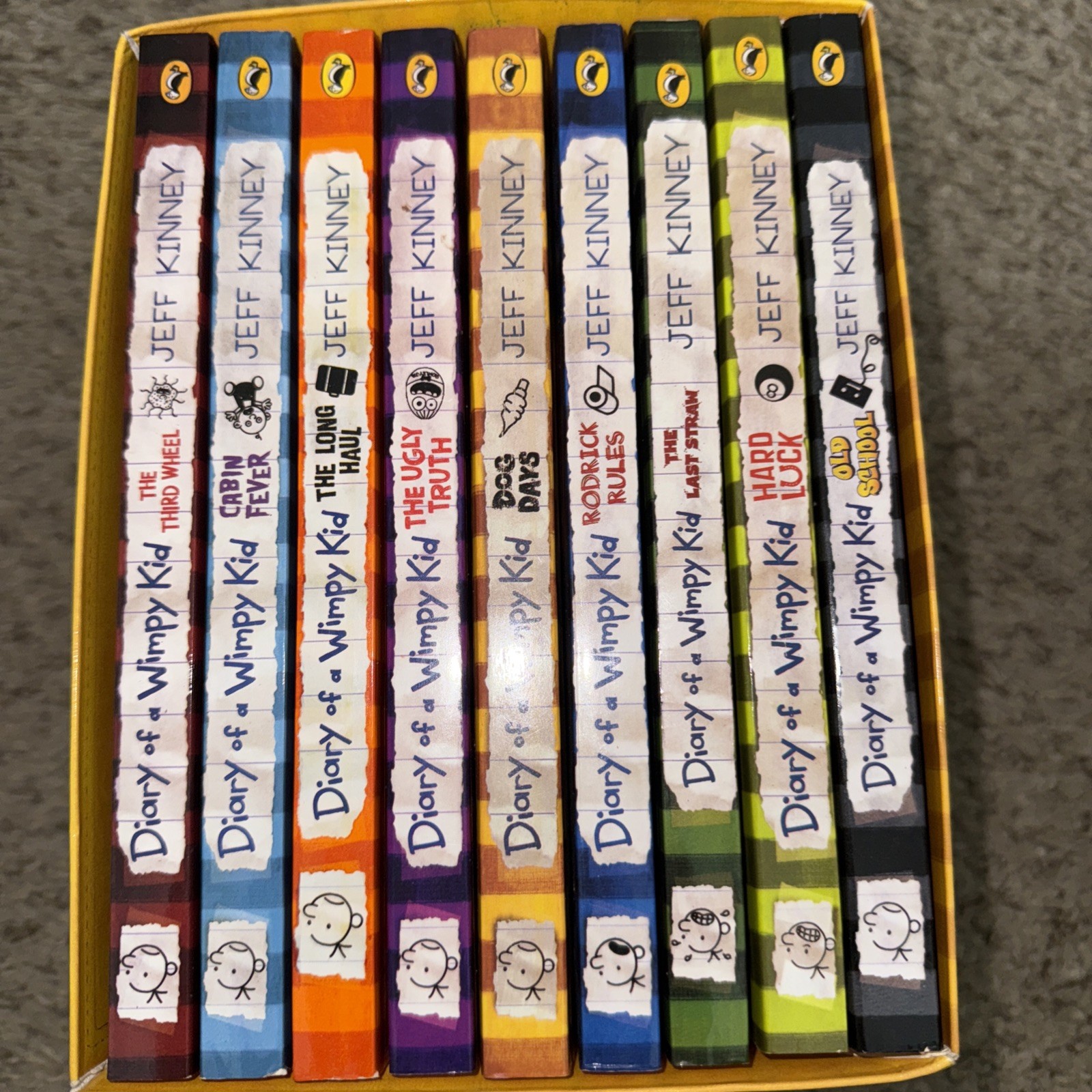 Diary Of A Wimpy Kid Box Set Of 9 By Jeff Kinney Soft Cover
