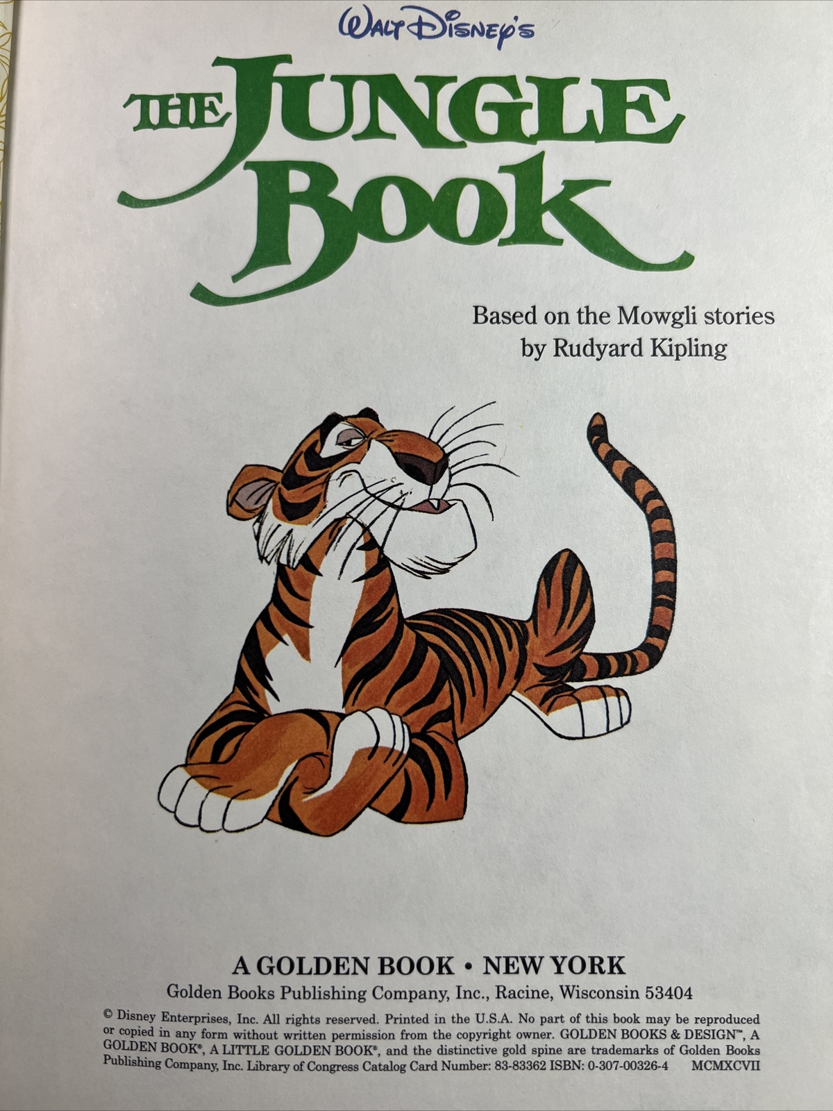 Vintage A Little Golden Book Disney’s The Jungle Book 103-64 1991 #1496