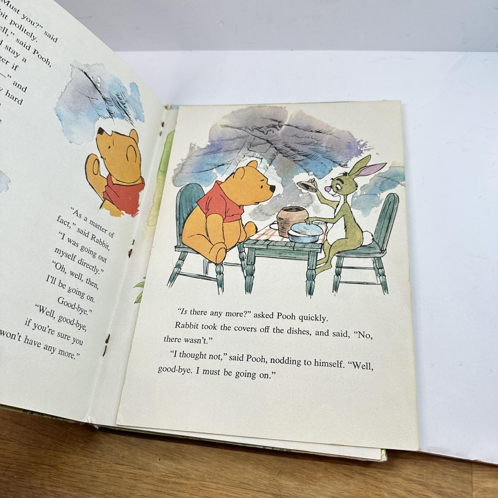 Vintage Whitman Big Tell-a-Tale Winnie-the-Pooh A A Milne 1965 HC Book Disney