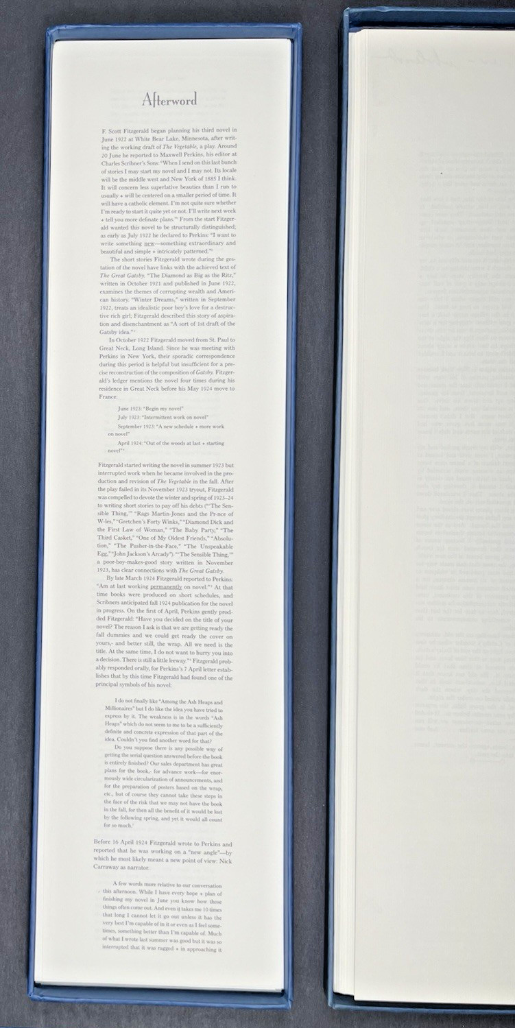Trimalchio by F. Scott Fitzgerald: Limited Edition Facsimile Galley Proofs #216