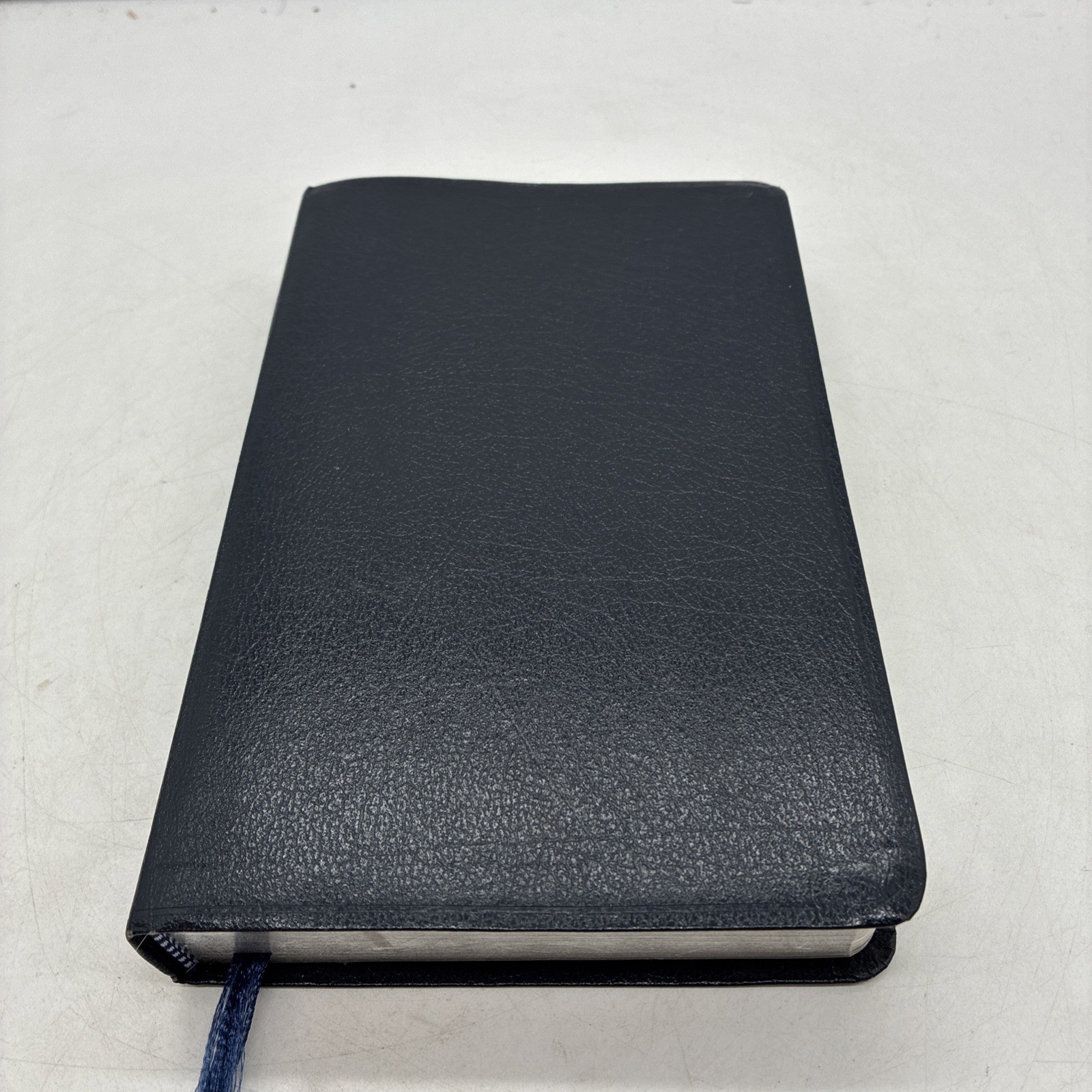 Amplified Bible Zondervan 1987 Bonded Leather Navy Blue Excellent