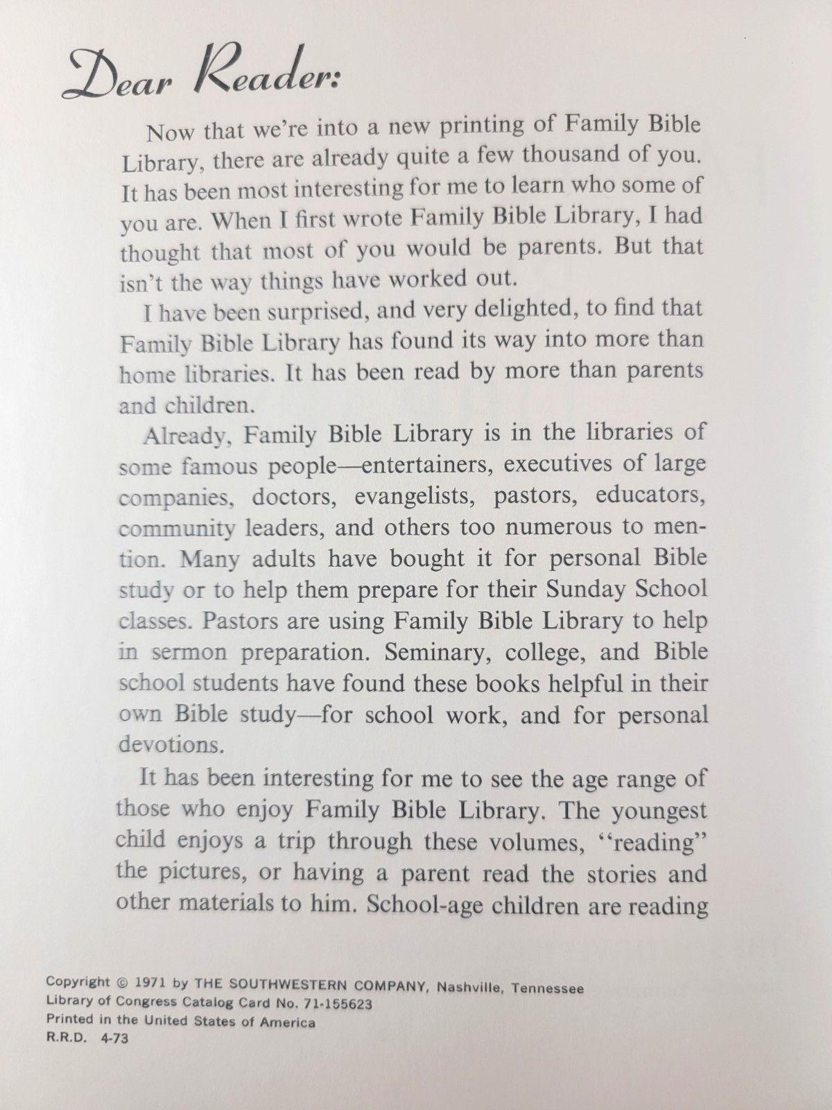 Family Bible Library Complete 10 Volume Set 1971 Christian Childrens Stories
