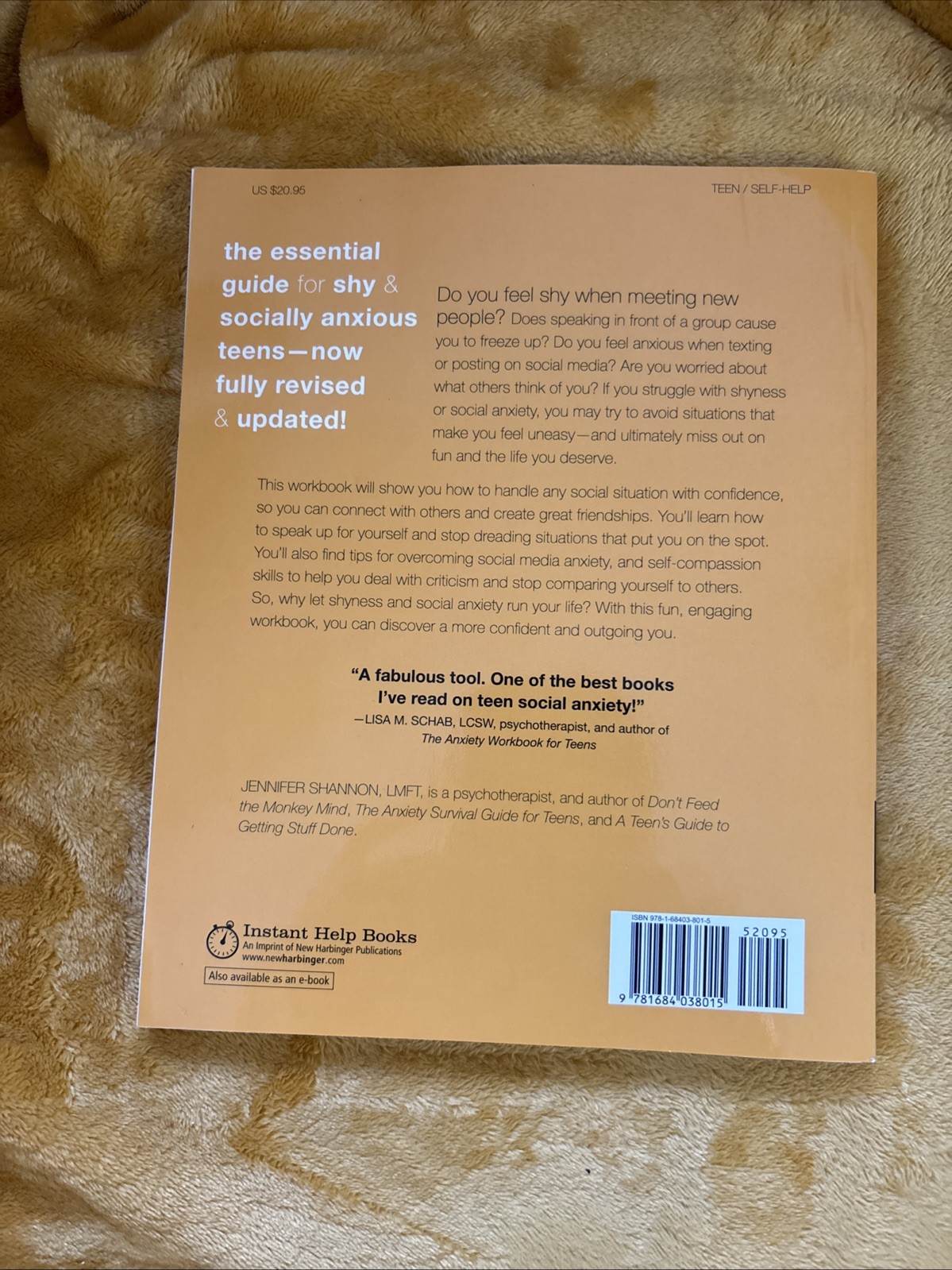 Shyness and Social Anxiety Workbook for Teens, Second Edition : CBT and ACT…