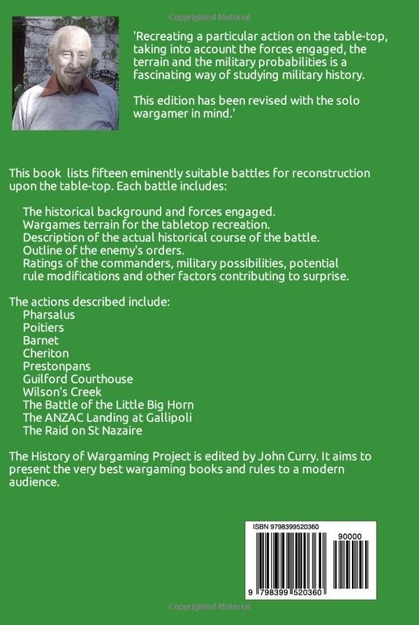 Donald Featherstone’s Battle Notes for Wargamers: Solo Wargaming Edition (PB)