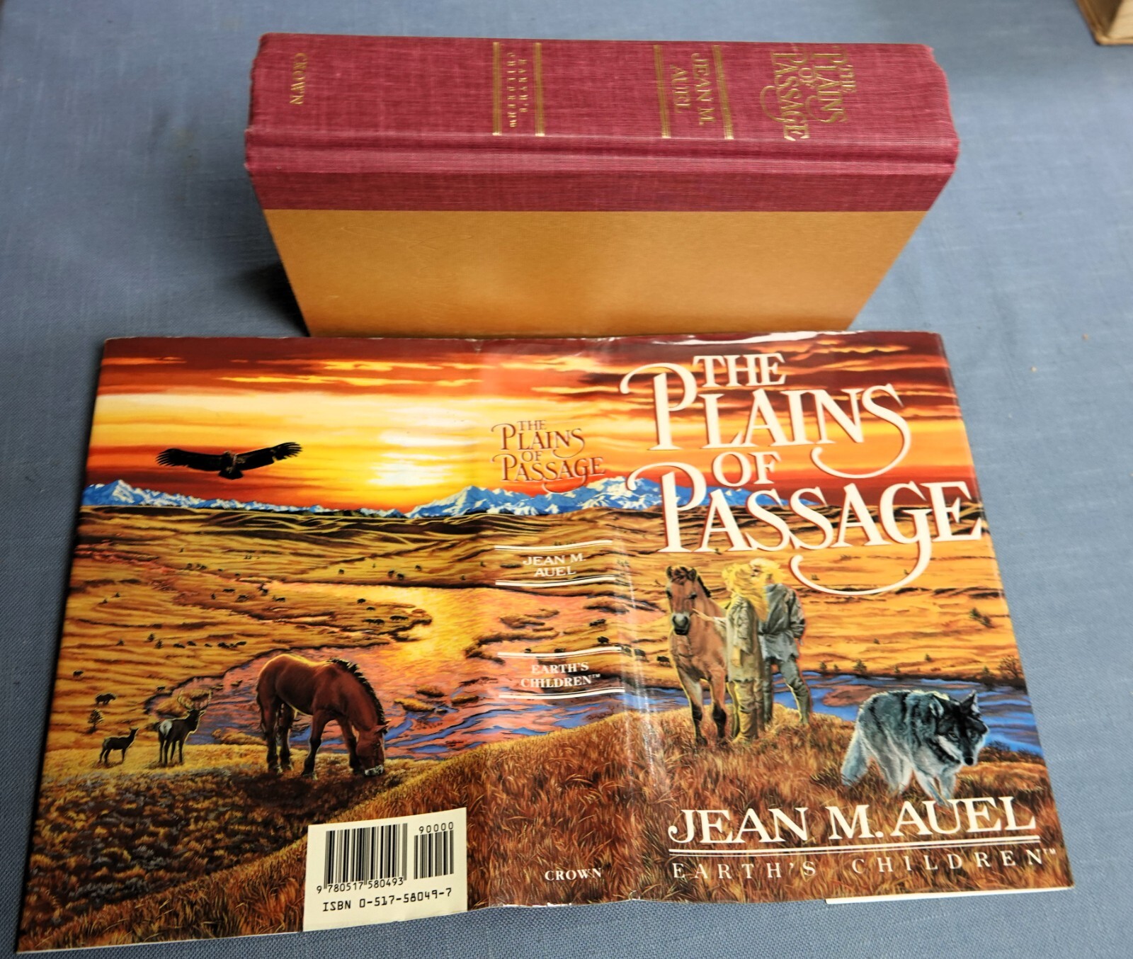 Earth’s Children Ser.: The Plains of Passage by Jean M. Auel 1990 HC/DJ 1st Ed