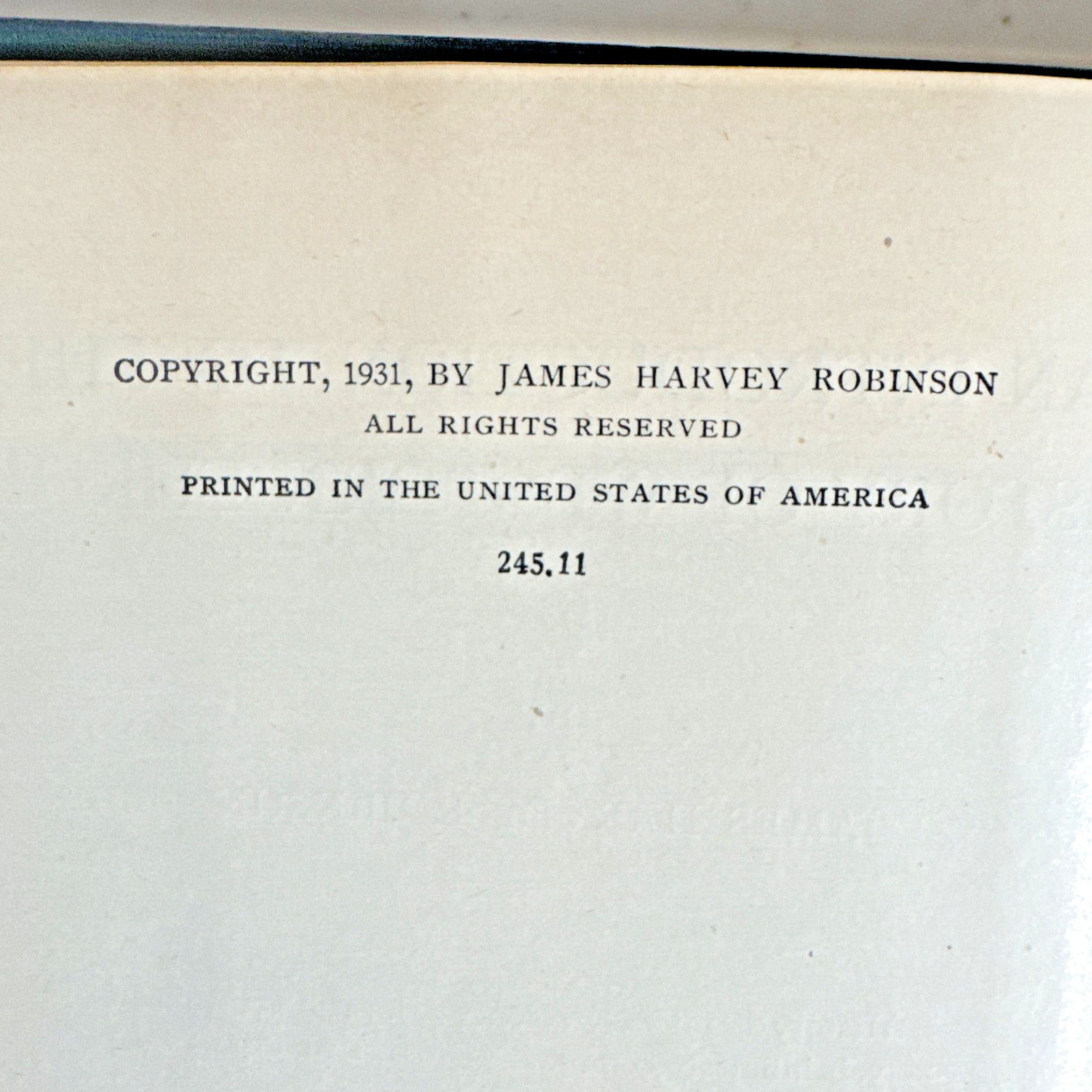 An Introduction to the History of Western Europe 1931 Hardcover